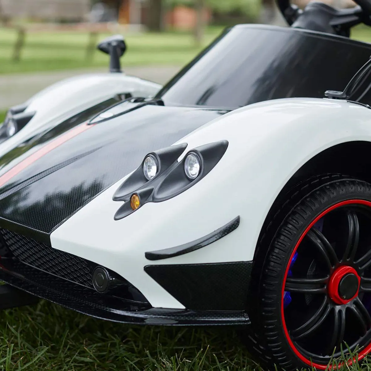 2025 Licensed Pagani Zonda Ride-On | 12V Leather Seat | Upgraded Rubber Tires 1 Seater | Remote