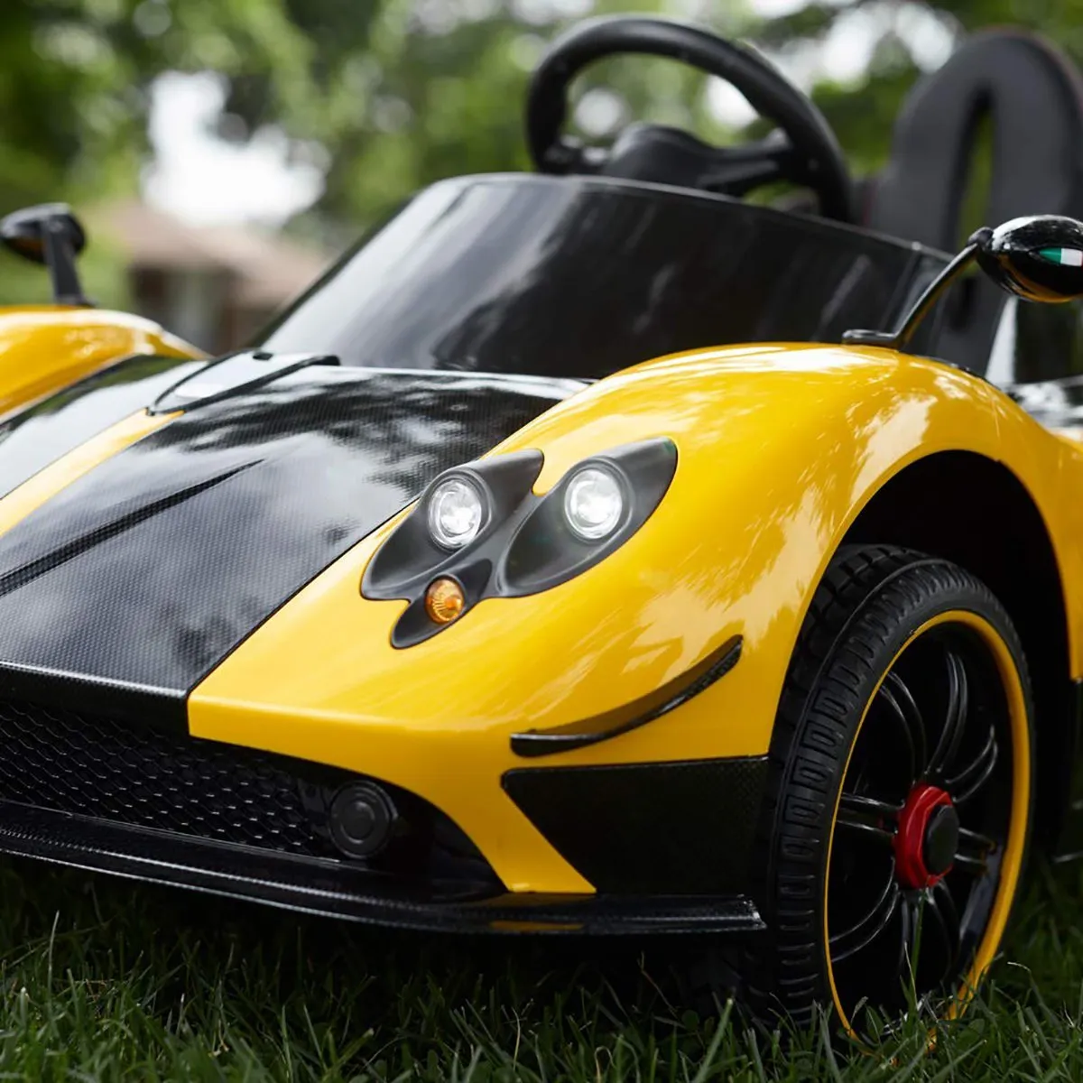 2025 Licensed Pagani Zonda Ride-On | 12V Leather Seat | Upgraded Rubber Tires 1 Seater | Remote