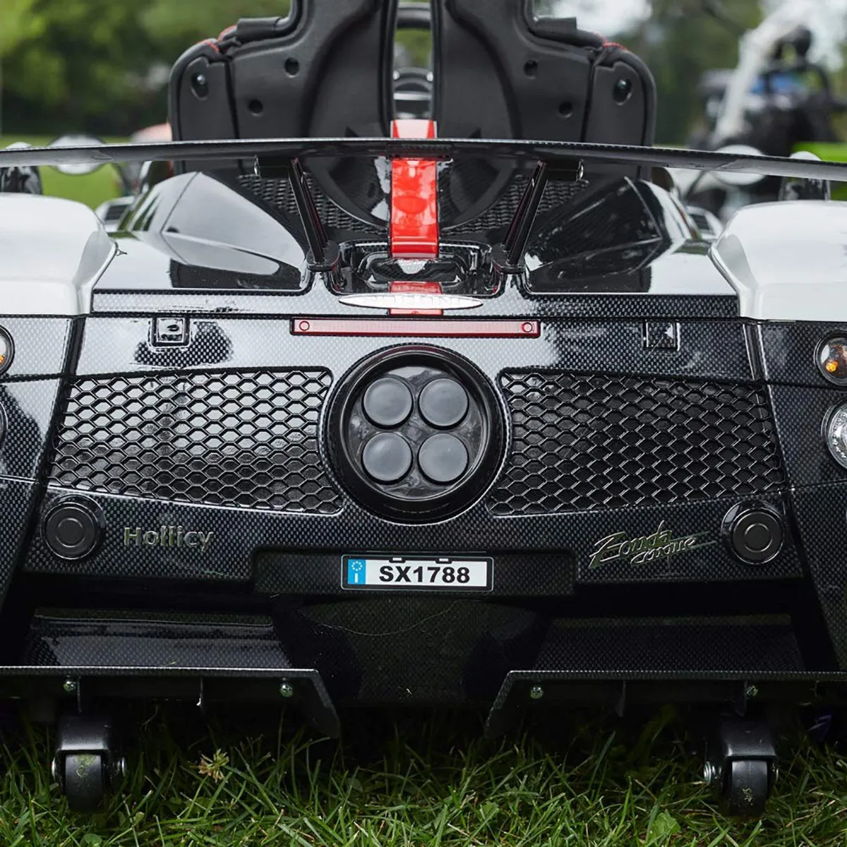 2025 Licensed Pagani Zonda Ride-On | 12V Leather Seat | Upgraded Rubber Tires 1 Seater | Remote