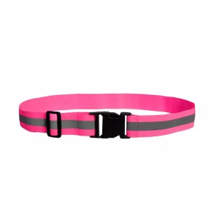 3 PCS Outdoor Adjustable Night Running And Cycling Reflective Waistband, Specification: 4cm Width(Pink)