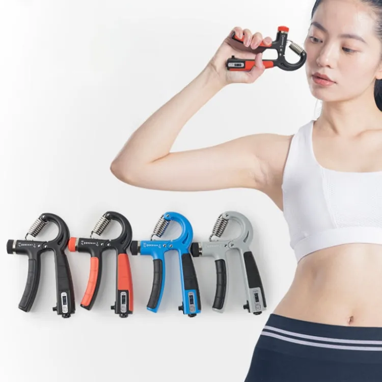 5-60KG Adjustable Grip Strength Wrist Fitness Exerciser Gray Black Countable