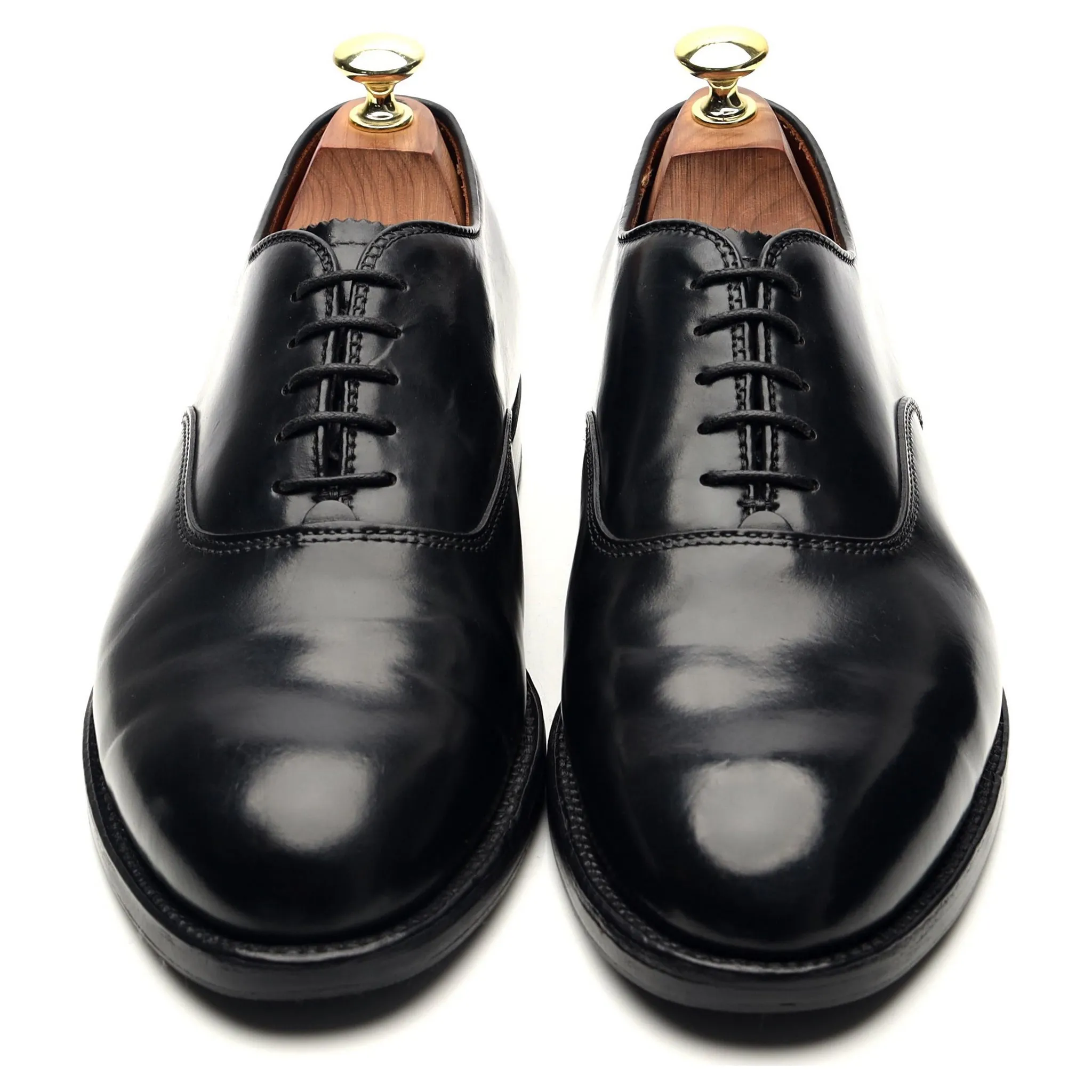 '9341' Black Cordovan Leather Oxford UK 7.5 US 8 D