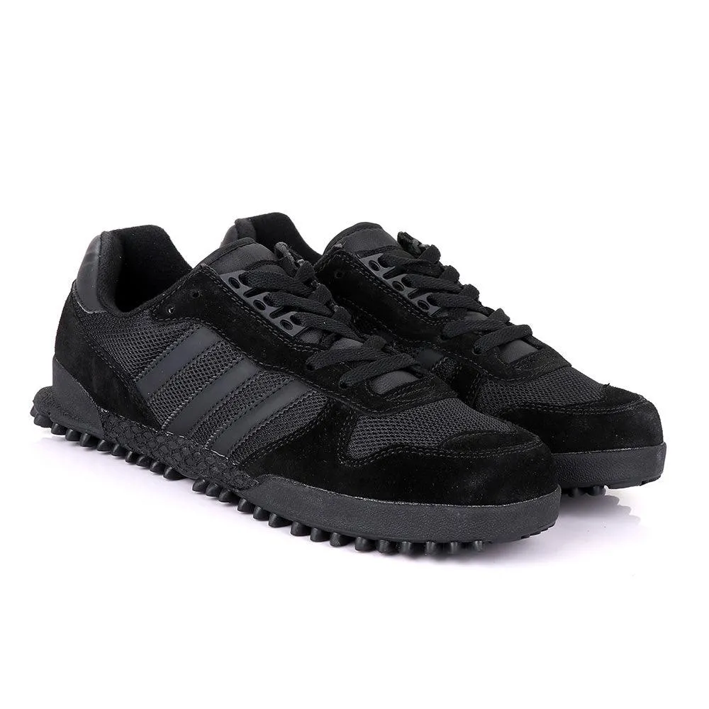 Ad Simplified Fabric Black Sneakers