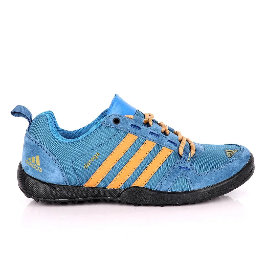 Adidas Daroga Trendy Blue And Brown Sneakers