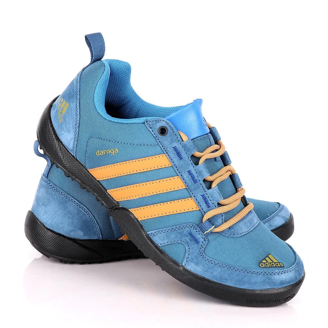 Adidas Daroga Trendy Blue And Brown Sneakers