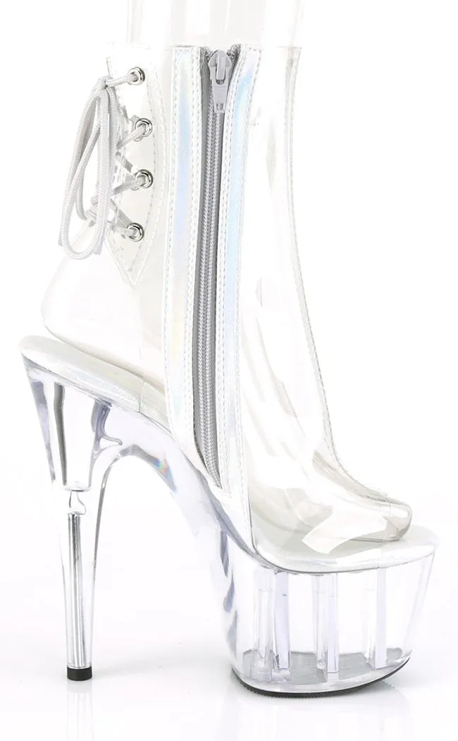 ADORE-1018C Clear Ankle Boots