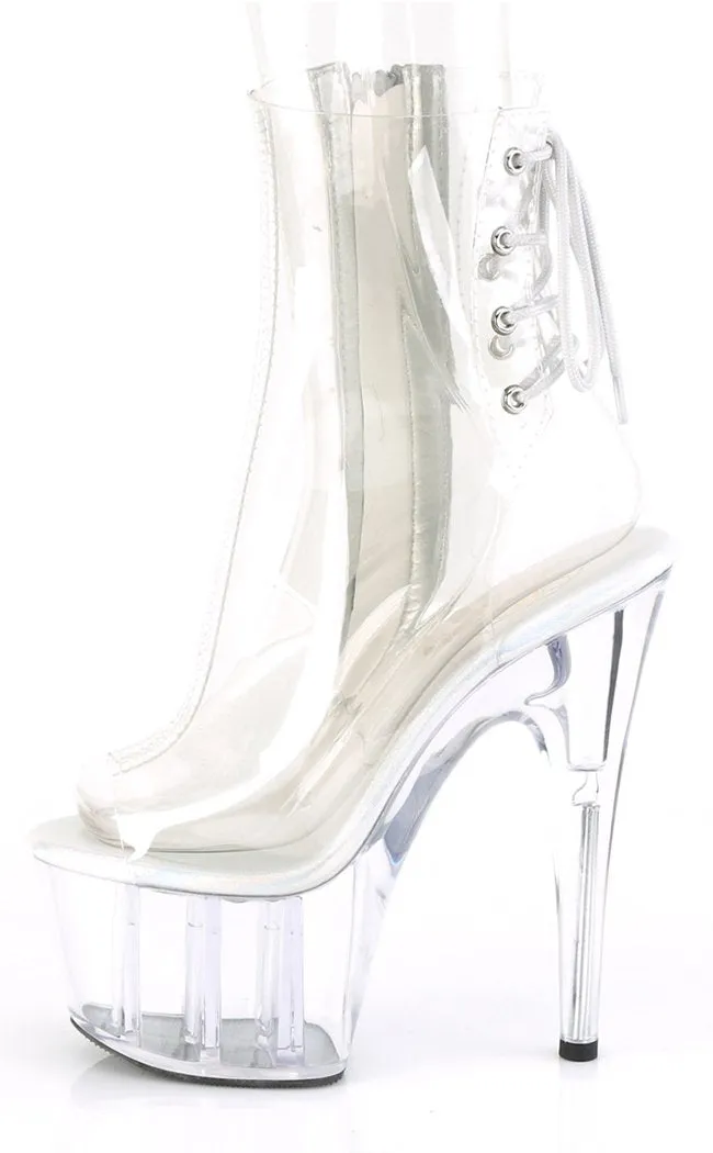 ADORE-1018C Clear Ankle Boots