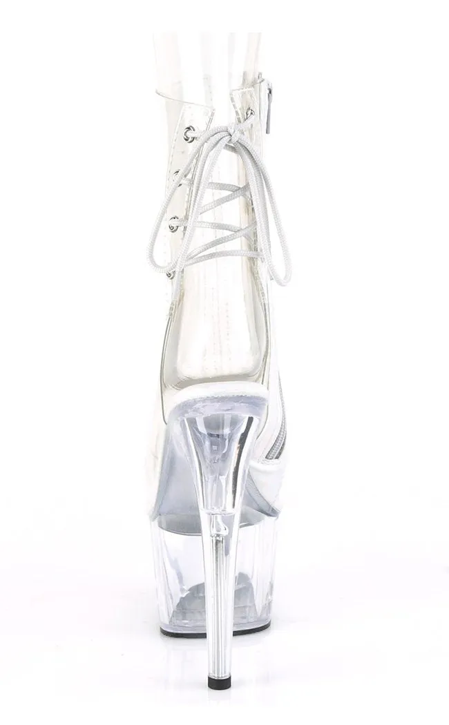 ADORE-1018C Clear Ankle Boots