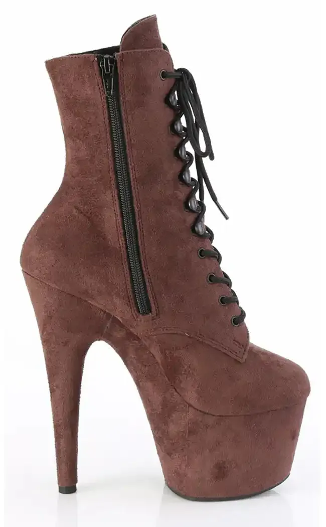 ADORE-1020FS Mocha Brown Suede Boots