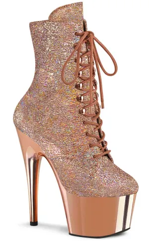 ADORE-1020HM Rose Holo Metallic Chrome Boots (AU Stock)