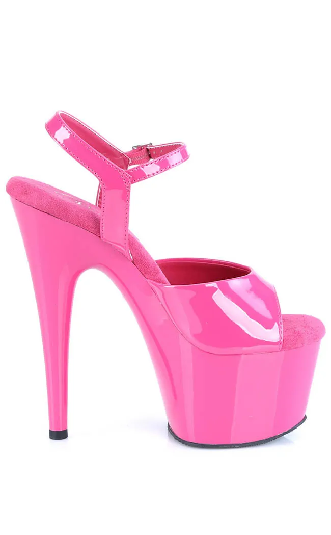 ADORE-709 Hot Pink Patent Heels