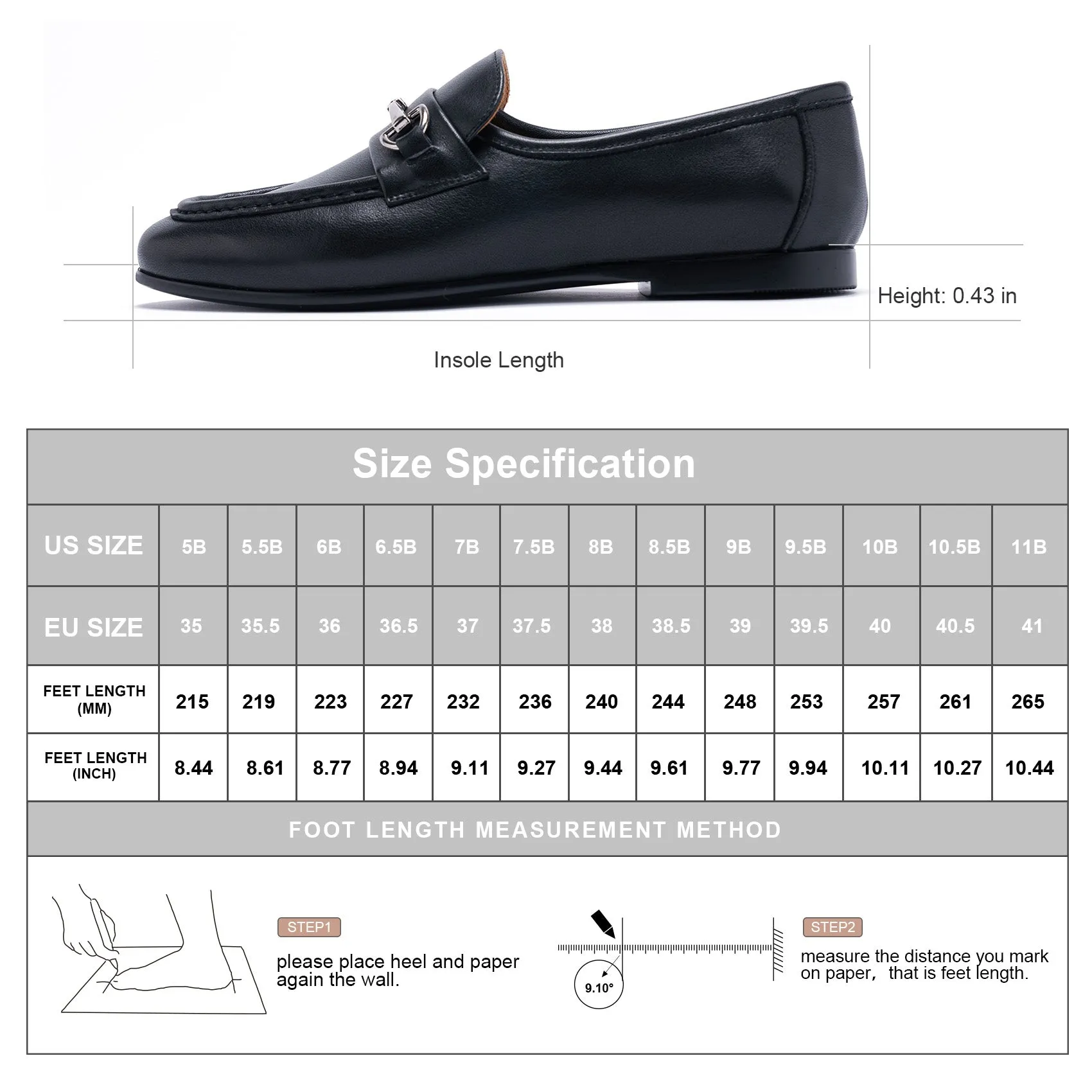 AiciBerllucci COCO9 Women's Leather Loafer,Casual Loafers Shoes, Slip on Loafers Shoes for Women,Soft Comfort Flat Loafer Shoes for Ladies Black