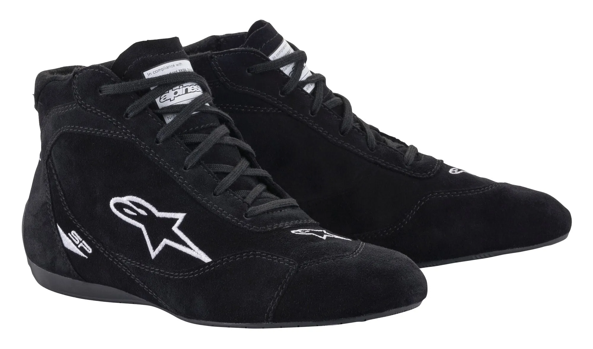 ALPINESTARS 2710521_10_9,5 Racing shoes SP v2, FIA 8856-2018, black, Size 42,5