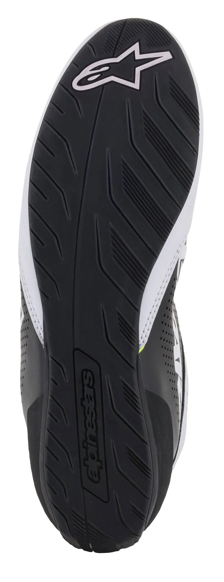 ALPINESTARS 2711521_215_12,5 Karting shoes TECH-1 K START V2, white/black/yellow fluo, Size 46