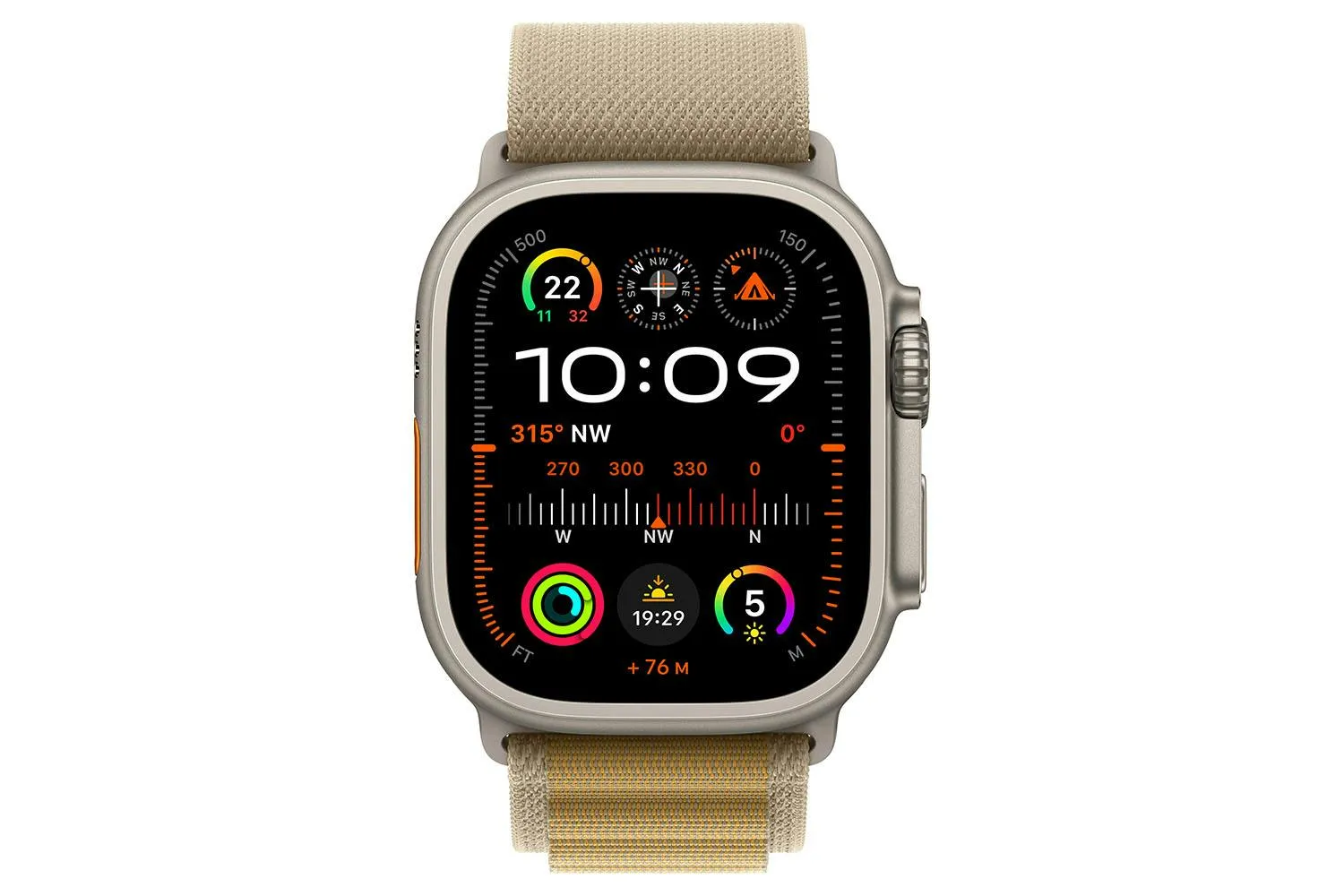 Apple Watch Ultra 2 GPS   Cellular | 49mm | Natural Titanium Case with Tan Alpine Loop Large