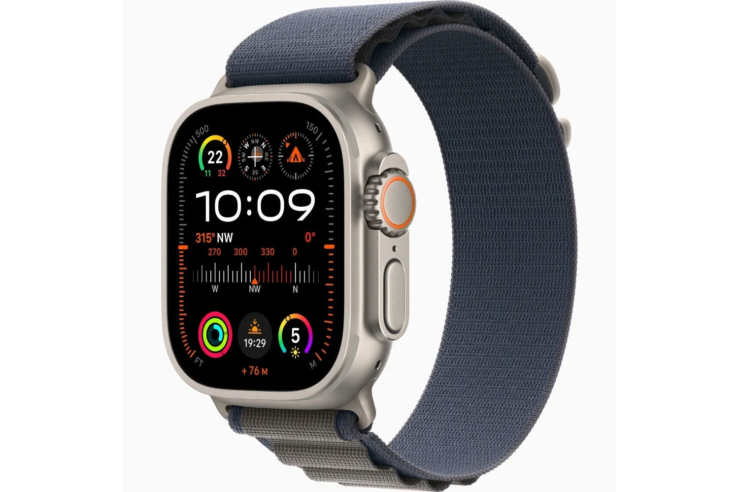 Apple Watch Ultra 2 GPS   Cellular | 49mm | Titanium Case with Blue Alpine Loop - S