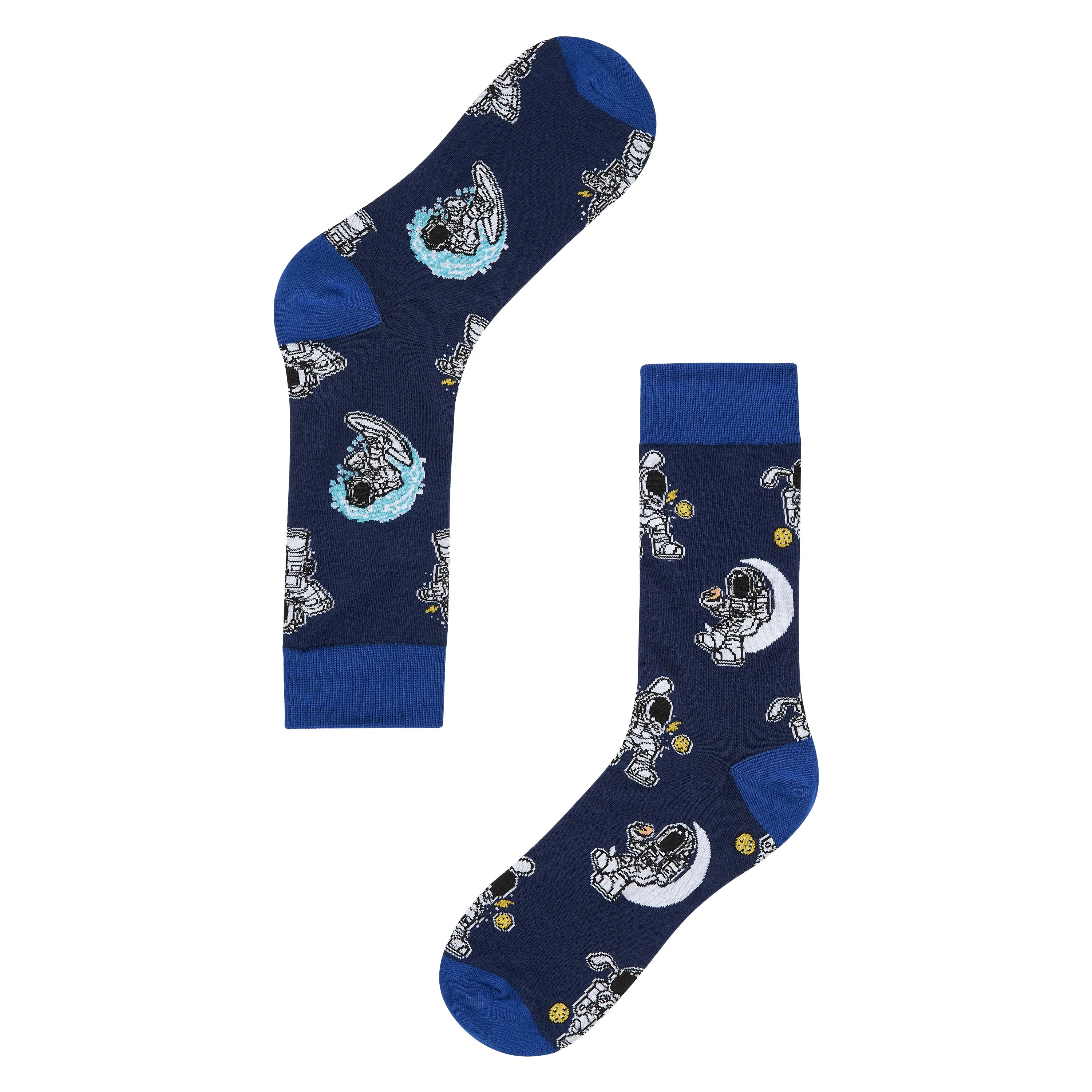 Astro Fun Printed Crew Length Socks