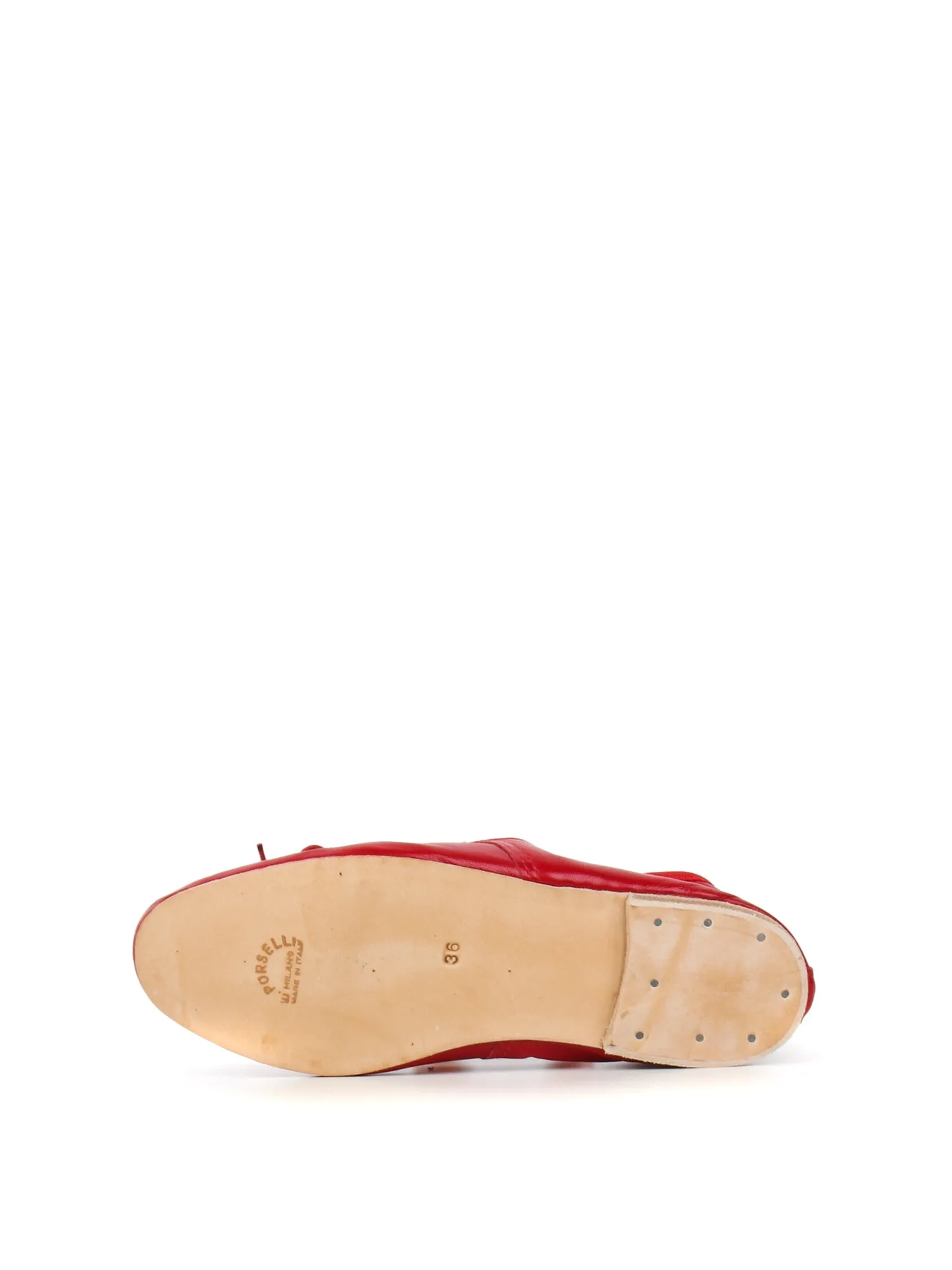 Ballet Flats_Red Leather