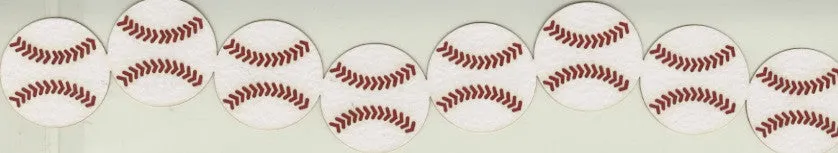 Baseballs Layered Die Cut