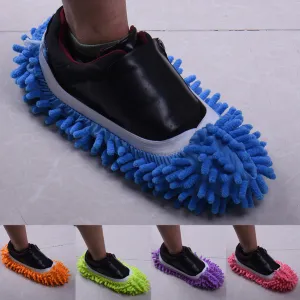 Best Selling 1PC Multifunctional Chenille Micro Fiber Shoe Covers Clean Slippers Lazy Drag Shoe Mop Caps Household Tools