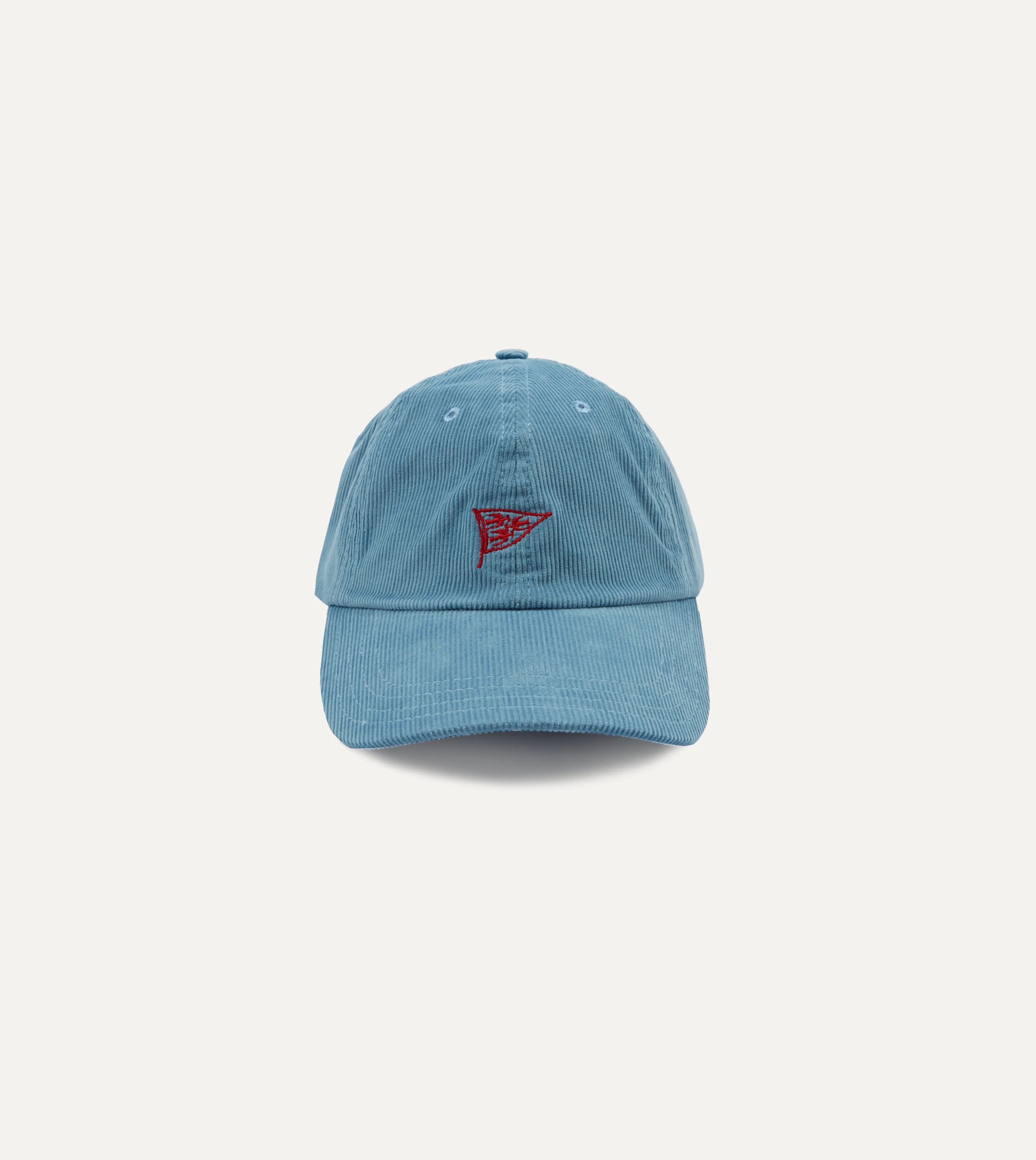 Blue Pigeon Flag Emblem Cotton Corduroy Baseball Cap