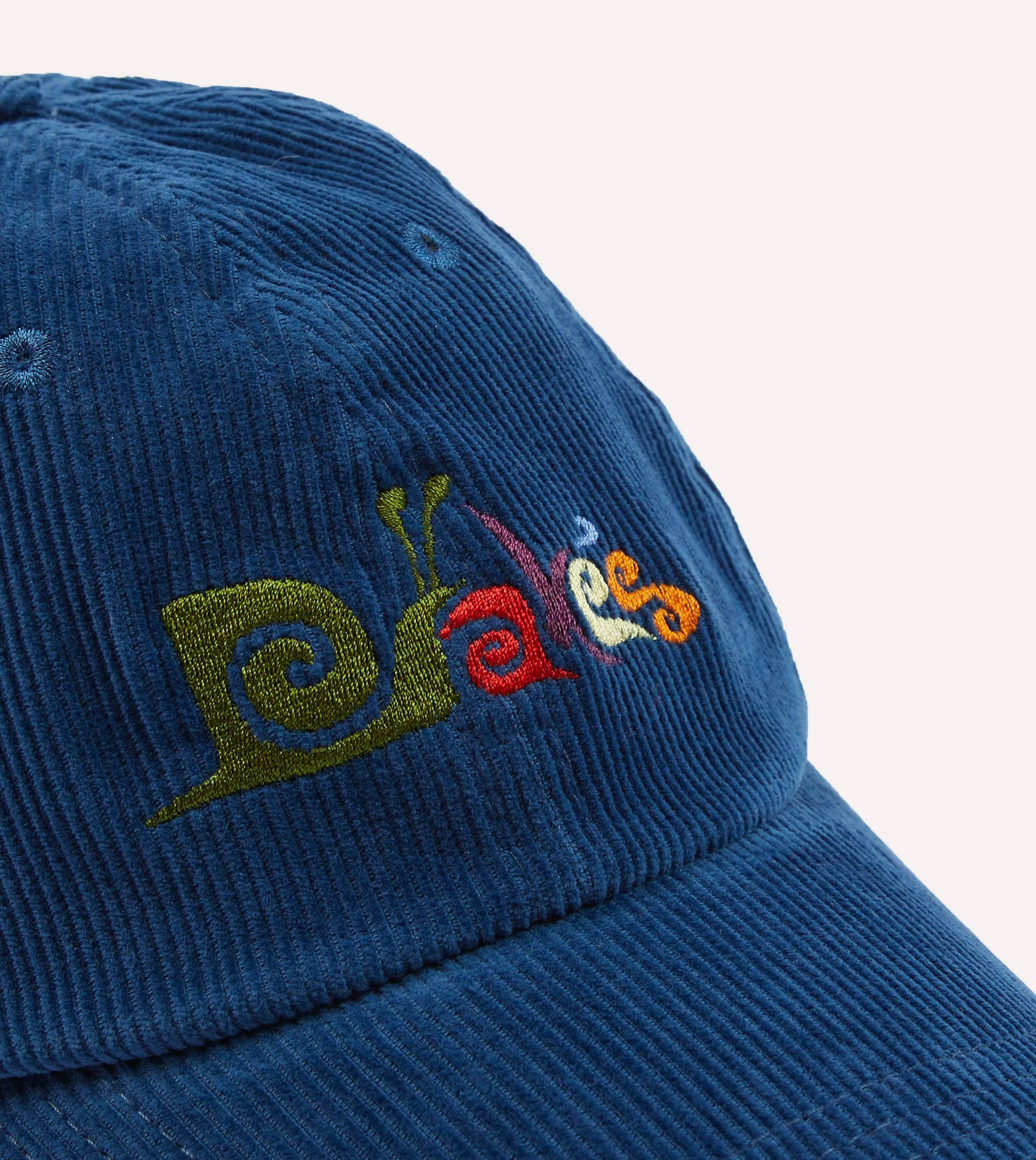 Blue Snail Corduroy Baseball Cap