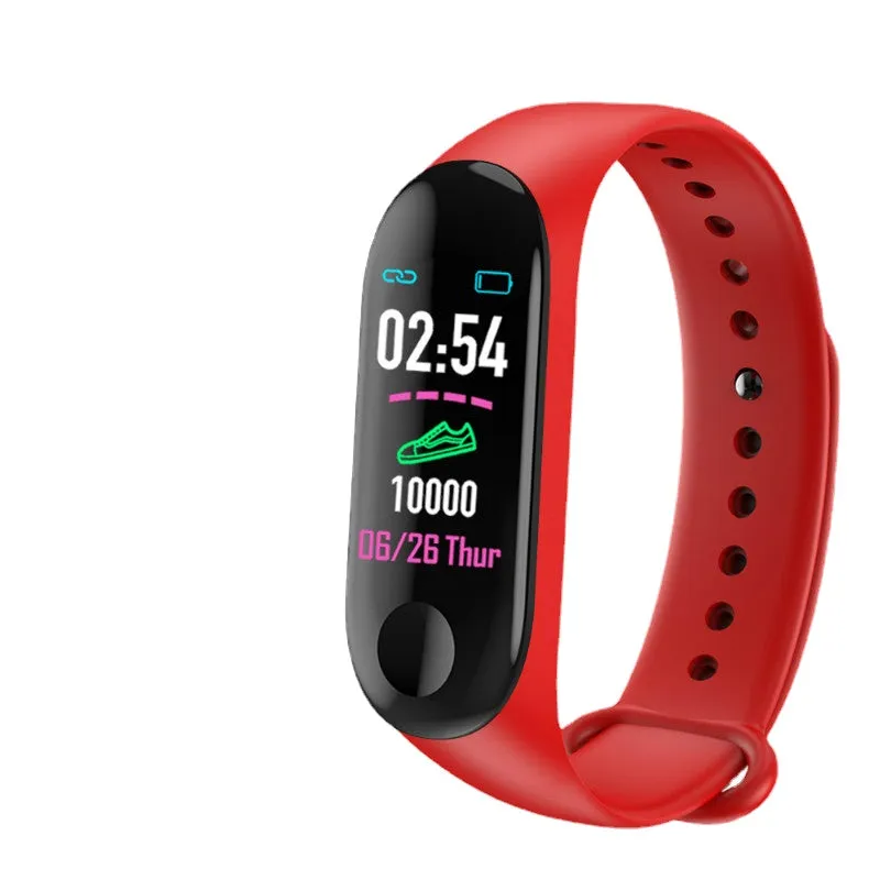 Bracelet Heart Rate Blood Pressure Color Screen Sports Bracelet Step Counting Bluetooth Student Male and Female