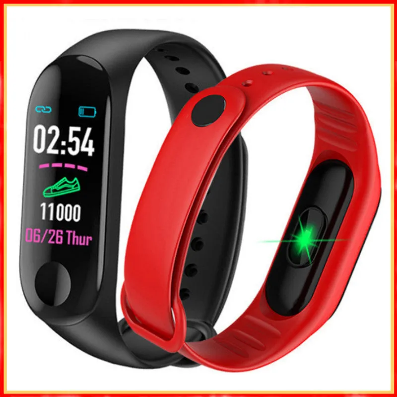 Bracelet Heart Rate Blood Pressure Color Screen Sports Bracelet Step Counting Bluetooth Student Male and Female