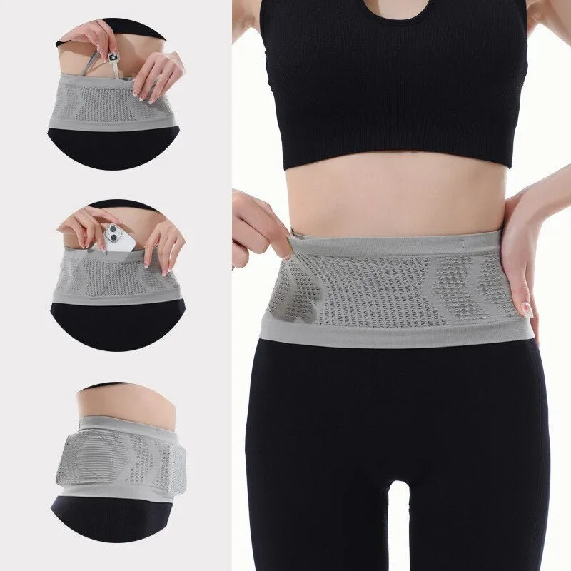 Breathable Invisible Running Waist Bag - Sports Waist Pack with Large Capacity for Men and Women