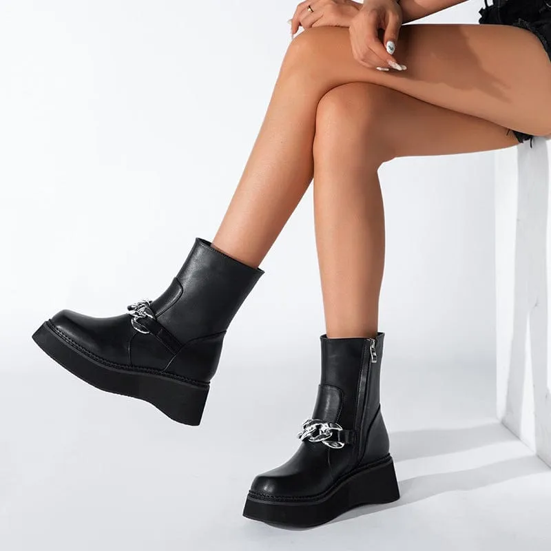 British-style Platform Boots