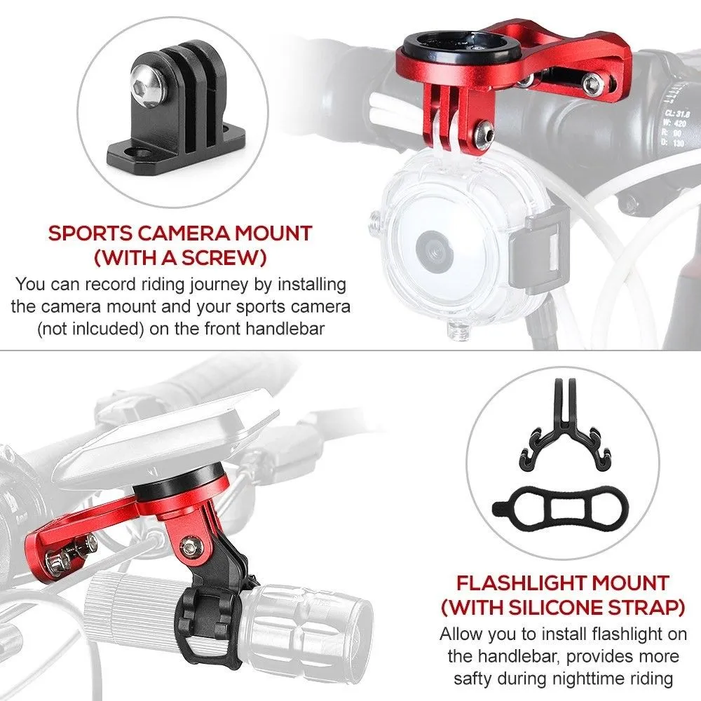 Bryton Rider 430 / 320 multifunctional camera /  flashlight mount - Silver