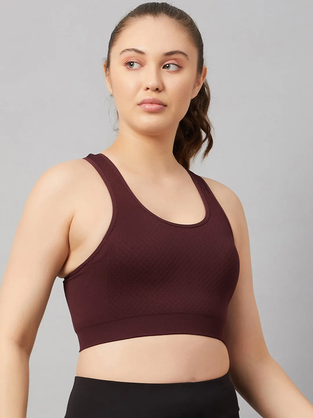 C9 Airwear Women`s Sports Bra with Racerback and Broader Straps - DarkDenim