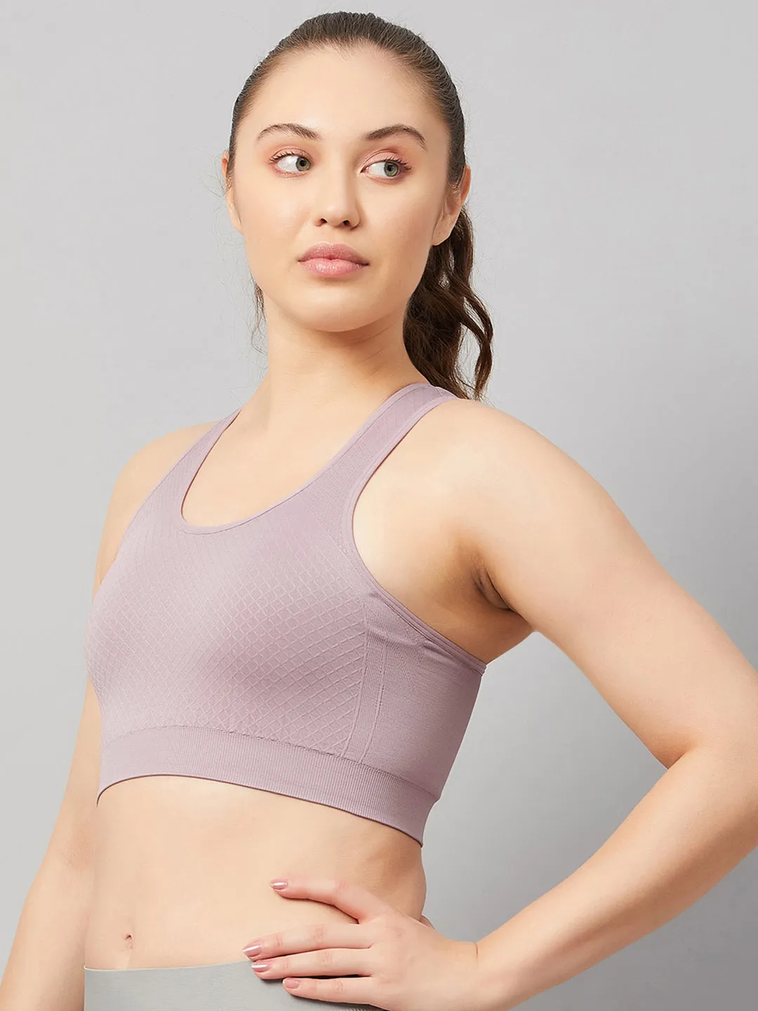 C9 Airwear Women`s Sports Bra with Racerback and Broader Straps - DarkDenim