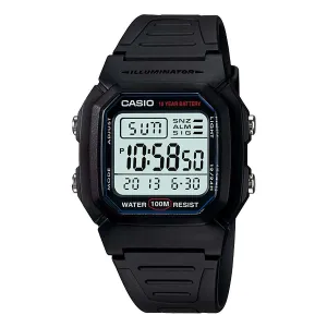 Casio W-800H-1AVDF Black Resin Strap Watch for Men