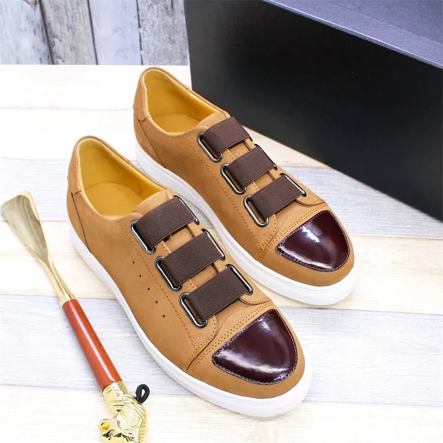 Casual Strapped Genuine Leather Slip-On Loafers