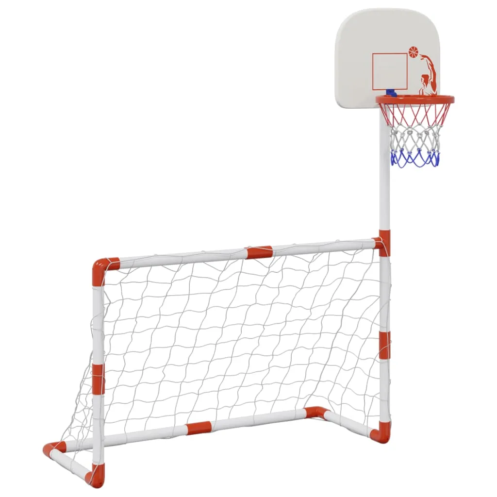 Children's Football and Basketball Set with Balls 98x50x70 cm