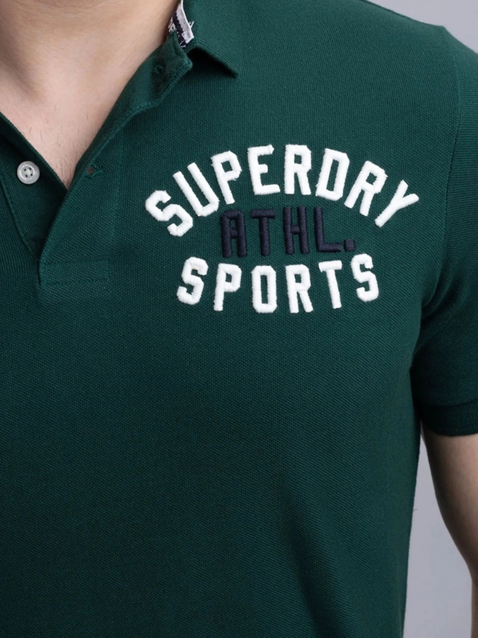 Classic Applique Green Short Sleeve Polo Shirt