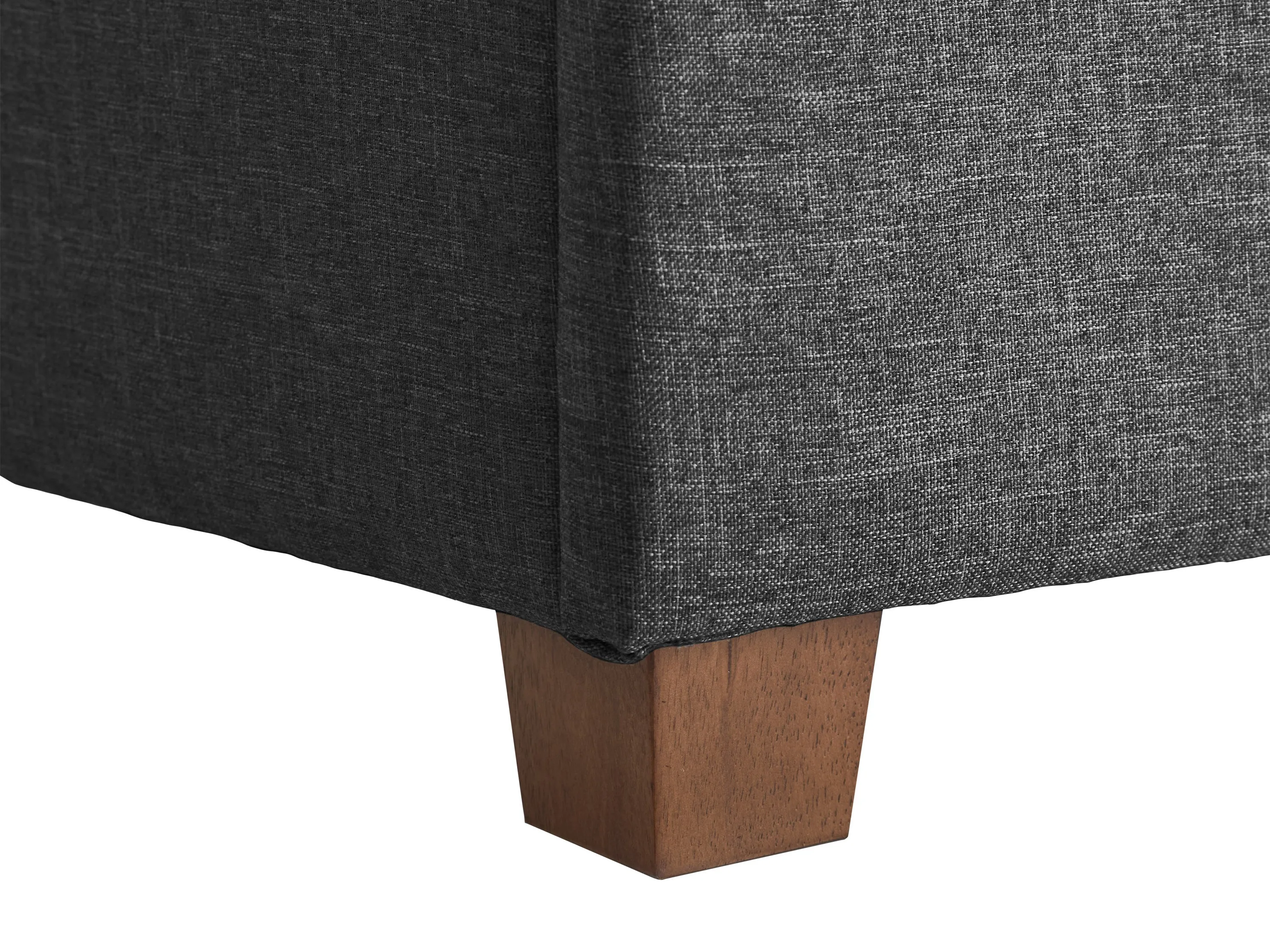 Dark Grey Large Storage Ottoman