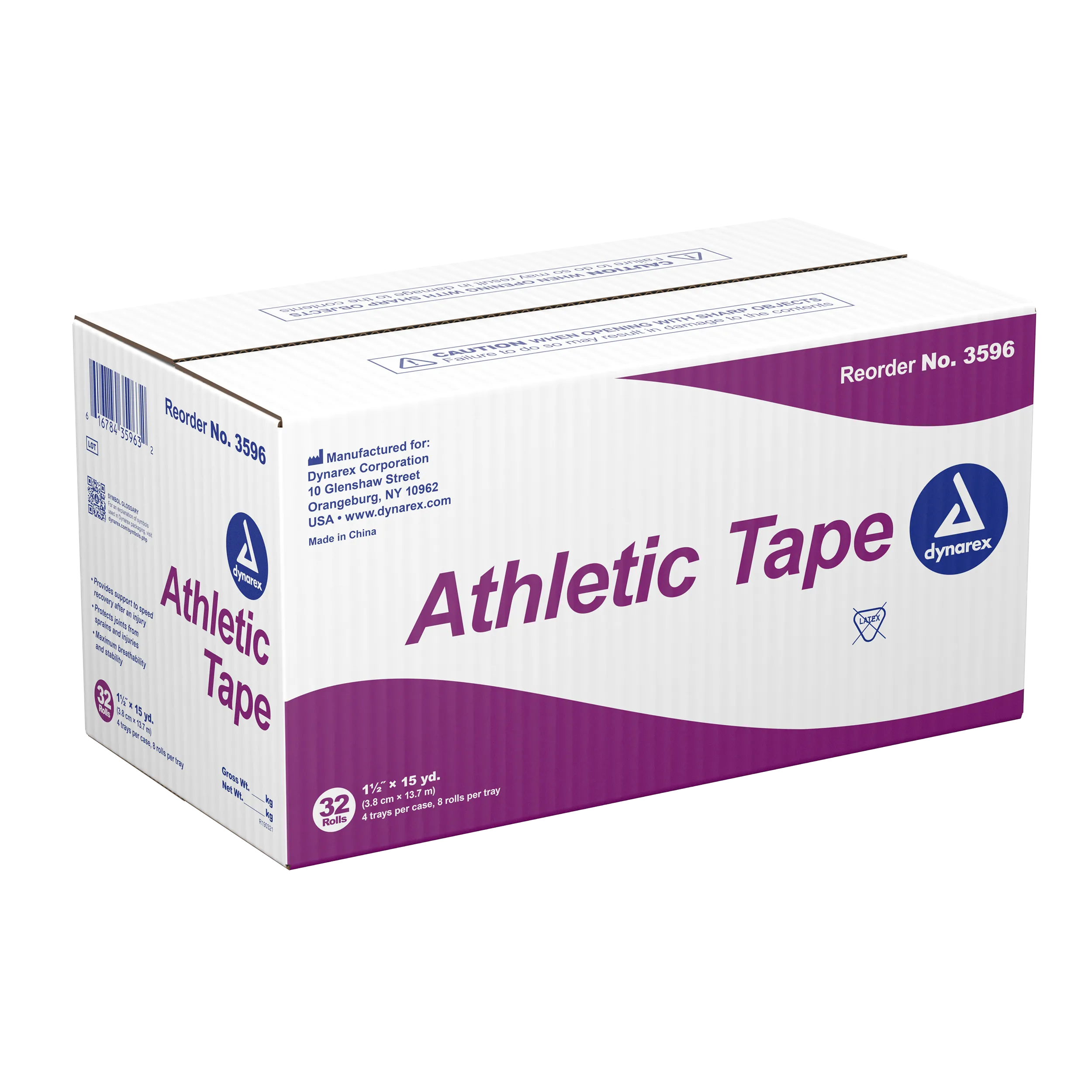 Dynarex -Athletic Tape, 15 yds