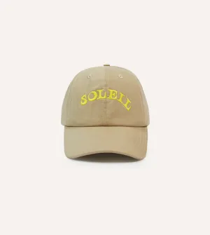 Ecru Soleil Cotton Twill Baseball Cap