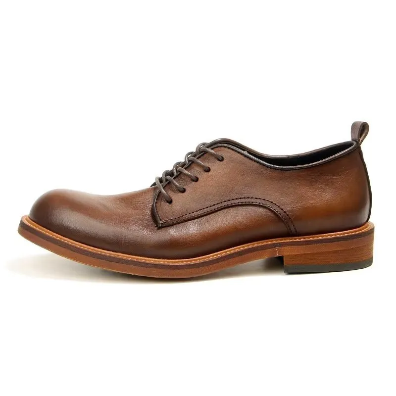 Elegant Retro Brogue Leather Dress Oxford Shoes