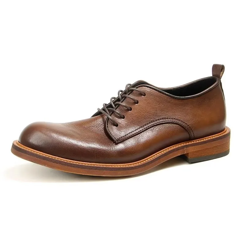 Elegant Retro Brogue Leather Dress Oxford Shoes