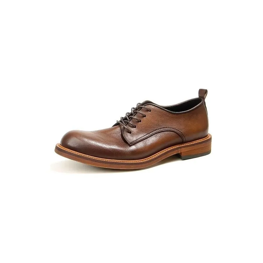 Elegant Retro Brogue Leather Dress Oxford Shoes