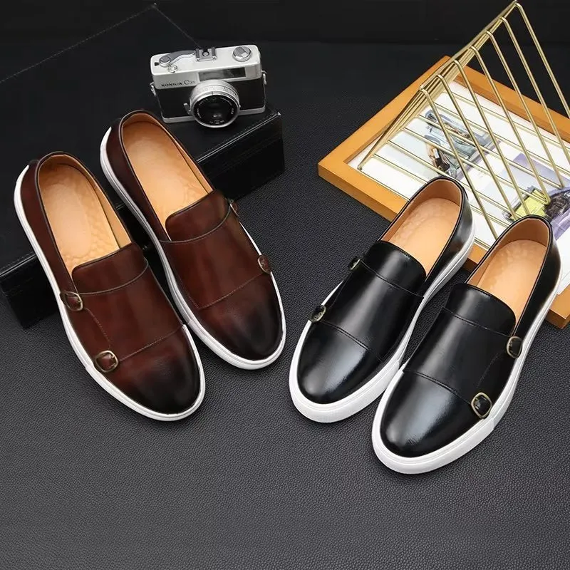 ElegantStride Fashionable Slip-On Platform Shoes