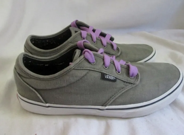 EUC Womens VANS Skateboarding Skater Thrasher Sneaker Shoe 9 GREEN PURPLE