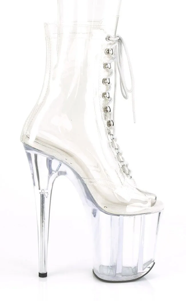 FLAMINGO-1021 Clear Ankle Boots