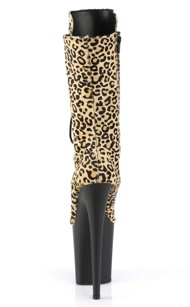 FLAMINGO-1050LP Leopard Print Mid Calf Boots