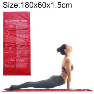 Foldable Fitness Exercise Gymnastics Mat School Gym Sit-Up Sponge Mat, Specification: 180x60x1.5cm