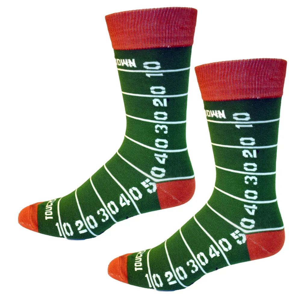 Football Field Mens Sock