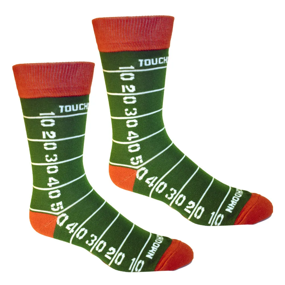 Football Field Mens Sock